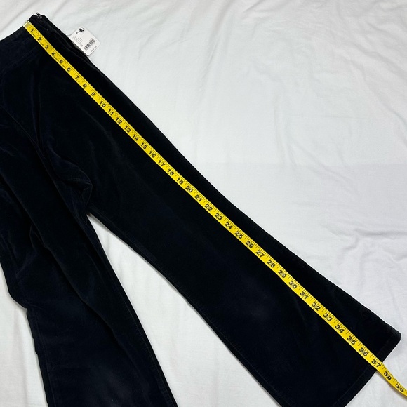 NWT We The Free Free People In My Feelings Velvet Crop Slim Flare Pants Size M - Picture 13 of 14